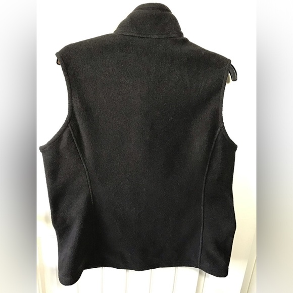 🏔Patagonia Women’s Synchilla Fleece Vest Black Size L Full Zip Outdoor Layer - Picture 4 of 12